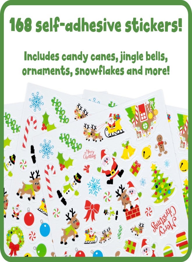 Ready 2 Learn Foam Stickers | Christmas | Pack of 168 | Self-Adhesive Stickers for Kids | Perfect for Crafts and Party Favors - Image 2